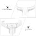 WOFASHPURET 10pcs Eyebrow Design Ruler Beauty Tools Brow Ruler Sticker Eyebrow Shape Face Ruler Measurer Shaping - Buy Online on SooperMarket.com