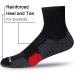 AKOENY Men's Ankle Athletic Running Quarter Socks (6-Pack) Black - Size 9-12 - Buy Online on SooperMarket.com