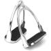 ZXAZX Lightweight Safety Irons Stirrups with Black Rubber Treads - Horse Riding Equestrian Accessories - Buy Online on SooperMarket.com