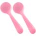 Shop Wllhyf 2er-Pack Soft Silicone Manual Face Cleaning Brush - Blackhead Remover Peeling Pad (Pink) - International Shipping Available - Buy Online on SooperMarket.com