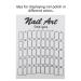 50pcs Nail Display Board Glass | Professional Nail Accessories for Manicure Stores | International Shipping Available - Buy Online on SooperMarket.com