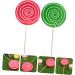 Alipis 4 Pcs Fake Lollipop Props Decor Christmas Lollipop Props Giant Prop Giant Candy Peg with Hook Realistic Candy Props Kid Toys Lollipop Cake Decorations Child Wooden Ornaments Drinks - Buy Online on SooperMarket.com
