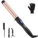 Hair Curling Wand 32mm Curling Iron Professional Ceramic Hair Curler Wand Big Curls with Clip Adjustable Digital Temperature Dual Voltage Auto Shut-Off