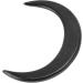 Moon Hairpin Exquisite Small Size Decorative Moon Hair Fork for Daily Travel (Black) - Buy Online on SooperMarket.com
