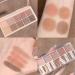 Go Ho 10 Color Matte Eyeshadow Palette - Highly Pigmented Waterproof Shadows in Light Pink & Brown - Spring Warm Collection - Buy Online on SooperMarket.com