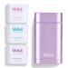 Wild - Natural Refillable Deodorant - Aluminium Free - Purple Case with Refill Variety Pack (3 x 40g) - Includes Fresh Cotton & Sea Salt Jasmine & Mandarin and Coconut & Vanilla Scents - Vegan Refill Variety Pack 120 g (Pack of 1)