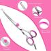 Professional Curved Dog & Cat Grooming Scissors Set - Pink Stainless Steel with Pet Comb | International Shipping - Buy Online on SooperMarket.com