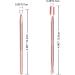 Stainless Steel Cuticle Pusher Kit - Triangle Peeler, Scraper, Double Ended Cutter & Nail Cleaner - Rose Gold Finish - Buy Online on SooperMarket.com