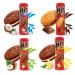 Hit Coconut Vanilla Strawberry Cocoa & Hazelnut Cream Filled Biscuit 220g | Pick your Favourite Flavour & Number of Pack