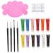 Nail Art Palette Kit Nail Art Brush Pen Kit Easy to Draw Exquisite Craftsmanship for Home Beauty Salon(4PCS)