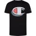 Champion Boys Short Sleeve Tech Athletic Tee Shirt - Large Black Sliced C | Ideal for Gym, Sports, and School - Buy Online on SooperMarket.com