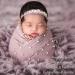 Newborn Photography Props Bundle: 4 PCS Handmade Knit Wrap Blankets Swaddle with Pearl Decor & Headbands - Snow Powder/Purple Gray - Buy Online on SooperMarket.com