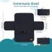 Gloppie XXL Waterproof Baby Wrap & Changing Pad - Compact Diaper Mat for Babies & Toddlers | Portable Travel Winding Mat - Black - Buy Online on SooperMarket.com