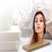 Delicate Irregular Acrylic Makeup Mirror Aesthetic Desktop Mirror with Durable Wooden Base for Men Women Portable Lightweight Cosmetic Mirror for Home Bathroom Travel - Buy Online on SooperMarket.com
