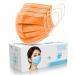 50 PCsFace Mask Disposable Non Surgical Masks 3-Ply Earloop Mouth Cover Mask- Orange