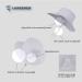 LANGZHEN Baby Girl's Adjustable Sun Protection Beach Hat - White XL - Buy Online on SooperMarket.com