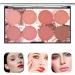 Blush Palette Makeup Blush Cream Palette Face Powder Blusher with 8 Blush 42G 8 Colors Blusher - Buy Online on SooperMarket.com