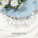 Unicra Flower Bride Wedding Hair Vine Silver Crystal Hair Accessories Pearl Bridal Headpiece for Women and Bridesmaid - Buy Online on SooperMarket.com