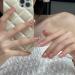 French Square Press on Fake Nails - 24Pcs Pink Gradient Full Cover Short Acrylic False Nails for Women and Girls - Buy Online on SooperMarket.com