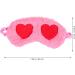 Adjustable Plush Heart Eye Mask for Daytime Naps, Travel, and Valentine's Day | Soft Blindfold for Deep Sleep and Relaxation - Buy Online on SooperMarket.com