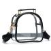 COROMAY Clear Purse for Women, Clear Bag Stadium Approved, See Through Clear Handbag Black