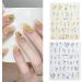 Ruarby Cats Eye Full Cover Nail Tips French Tip False Nails Press On Nail DIY Champagne Artificial Nails for Women Girls - Buy Online on SooperMarket.com