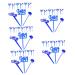 HOMSFOU 150 Pcs Graduation Cake Insert 2023 Graduation Cupcake Toppers Class of 2023 Cupcake Topper Grad Dessert Topper Class of 2023 Cake Picks Grad Inserting Toppers Graduate Delicate