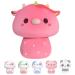 Mewaii 14'' Strawberry Cow Mushroom Soft Pillow Stuffed Animal Plush Plushie Squishy Toy - Cuddly Pink Cow Plush for Kids Painted Strawberry Cow 14 Inch