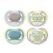 Philips Avent Pack with 4 light breathable ultra Air Rullern: 2 bright pacifiers and 2 day pacifiers 18m+ (model SCF349/43)