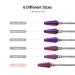 MelodySusie Professional Tornado Carbide Tungsten Nail Drill Bit - Fine Tapered Series Bit-X for Manicure Pedicure Gel Polishing - Purple Salon Bits - Buy Online on SooperMarket.com