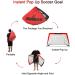 L RUNNZER Portable Soccer Goal  Pop Up Soccer Goal Net for Backyard  Set of 2 with Portable Carrying Case Red 4x3 FT - Buy Online on SooperMarket.com