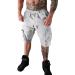 Qwuveds men's summer fashion casual single-colored pants shorts overalls jogging shorts men's men pants modern men pants stretch men pants with elastic