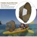 Portable Foldable Kayak Wind Sail with Transparent Window - Durable Design for Kayak Canoes (Brown) - Buy Online on SooperMarket.com
