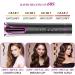 Cordless Automatic Hair Curler with LCD Display and Timer - Rechargeable Curling Iron with Auto Shut-Off (Black) - Buy Online on SooperMarket.com