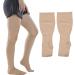 Knee Long Compression Stockings 23-32 mmHg for Varicose Veins & Edema - Supportive Nursing Stockings for Men & Women (4XL) - Buy Online on SooperMarket.com