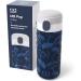 MONBENTO Insulated Bottle MB Pop Ginkgo - 360ml - Leakproof - Hot/Cold 12 Hours - Blue - BPA Free - Small Water Bottle for Kids/Adults - Buy Online on SooperMarket.com