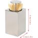 Calakono Stainless Steel Toothpick Holder - Stylish Press Dispenser for Home Bars Clubs & Caf s | International Shipping Available - Buy Online on SooperMarket.com