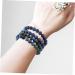 STOBOK 2Pcs stone bracelet Stone delicate delicate bracelet stone necklace bead accessories Bracelet beads wristband decorative bracelet Scattered beads decorate beading Blue 0.60X0.60X0.60CM - Buy Online on SooperMarket.com