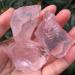 Natural Crystal Rough 3pcs Natural Pink Rose Quartz Crystal Rough Gemstone Specimen - Buy Online on SooperMarket.com