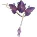 Lesunbak Butterflies Tassel Grab Clip - Elegant Hairpin & Clip For Women Rhinestone Tassel Hair Chain Chic Hair Accessories Nonslip Grip Embellished With Rhinestones For Daily Use Purple - Buy Online on SooperMarket.com