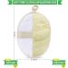 3 Packs Exfoliating Loofah Sponge Pads | Large 5x7 | 100% Natural Luffa and Terry Cloth | Premium Scrubber Body Glove for Men and Women | Ideal for Bath Spa and Shower - Buy Online on SooperMarket.com