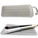Heat -resistant silicone mat bag mat cover for curly bars hair smoothing smooth iron and other hot hair tools height 28.5 cm and width 14cm gray