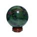 Natural Crystal Rough Natural Sphere Natural Gemstones Emeralds and Ruby Symbiotic Crystal Ball Hand Polished Spheres Quartz Decoration Gift 1pc (Color : 450-460g)