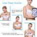 Enlargement Pump Wireless Massager  USB Electric Vibration Bust Lift Enhancer Machine with Hot Compress Function and Remote Control for Chest Enlargement Anti Sagging(Blue) - Buy Online on SooperMarket.com