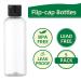 TOUREAL 100ML Travel Bottles Set - 5 Empty Plastic Cosmetic Bottles with Funnel - Flip Cap Ideal for International Shipping - Buy Online on SooperMarket.com