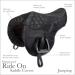 LeMieux ProKit Ride On Dressage Saddle Cover - Black with Silicone Grip Seat - Waterproof Polyester Outer & Fleece Lining - One Size - Buy Online on SooperMarket.com