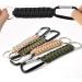 5-Piece Paracord Key Pendant Set with Carabiner & Lanyard - Survival Gear for Outdoor Camping Hiking - Unisex Key Ring Hook - Buy Online on SooperMarket.com