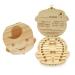 JZK Wooden Baby Milk Teeth Storage Keepsake Box Baby Tooth Holder for 4-12 Years boy Birthday Present Little boy Christening Gift Baby Shower Beige