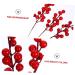 HOMSFOU 25 Pcs Artificial Berry Cuttings Christmas Holly Berry Red Berries Decoration Artificial Red Berry Stems Branches Christmas Berry Branches Red Cherry Foam Flower Arrangements Red 50X5.5CM - Buy Online on SooperMarket.com