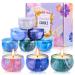Aottom fragrance candles gift set (9 * 75g) fragrance candle Christmas gift set women natural soy wax aroma candles fragrance candles Christmas tealight aromatherapy candles for Christmas